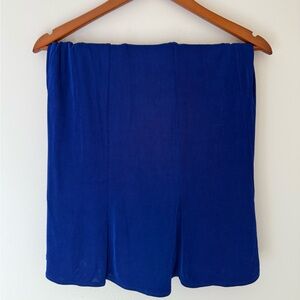 Slinky Brand Vintage Vibrant Cobalt Blue midi Skirt